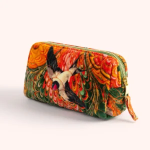 Marbled Swallow Quilted Vanity Bag by Powder Design