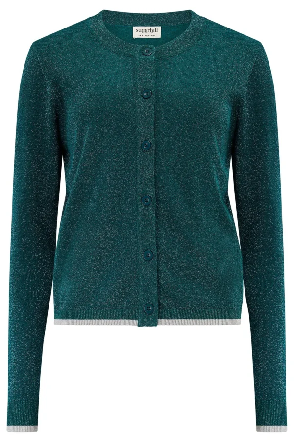 Ophelia Teal Sparkle Top