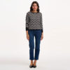 Rowena Silver and Black Chevron Top by Sugarhill Brighton - Image 4