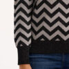 Rowena Silver and Black Chevron Top by Sugarhill Brighton - Image 3