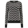 Rowena Silver and Black Chevron Top by Sugarhill Brighton - Image 2