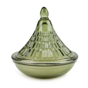 Candle Tagine in Green Glass