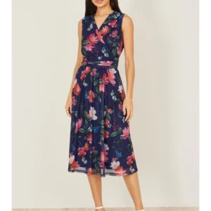 Navy Floral Yumi Dress