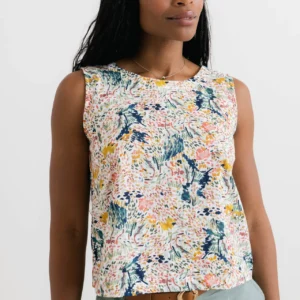 Cora Vest Harding Print Top by Lily & Me