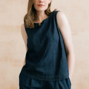 Cora Vest Denim Top by Lily & Me