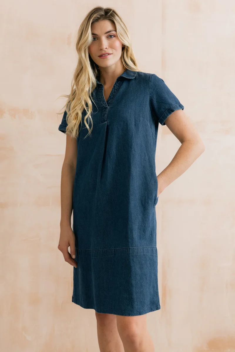 Lavender Denim Dress by Lily & Me - Image 2