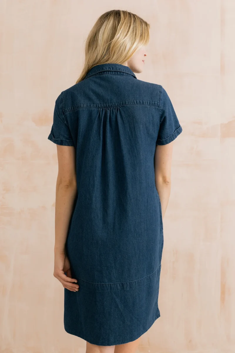 Lavender Denim Dress by Lily & Me - Image 4