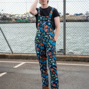 Ocean Stretch Twill Dungarees by Run and Fly