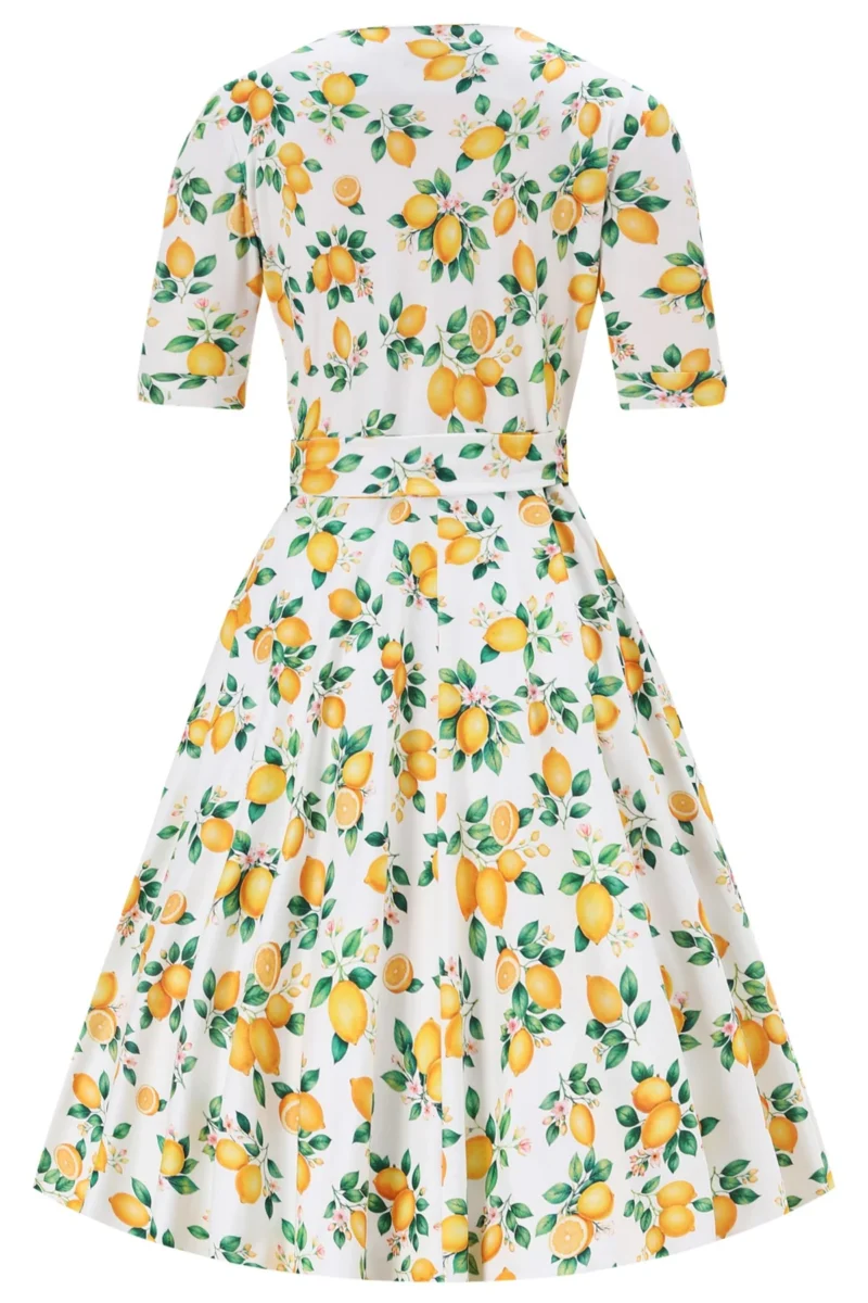 Matilda Lemon Wrap Dress by Dotty & Dolly - Image 7