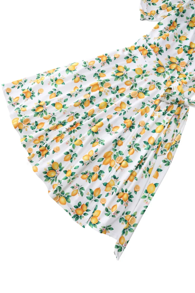 Matilda Lemon Wrap Dress by Dotty & Dolly - Image 5