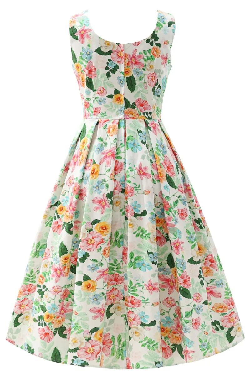 Ophelia Floral Garden Print Dress by Dotty & Dolly - Image 7