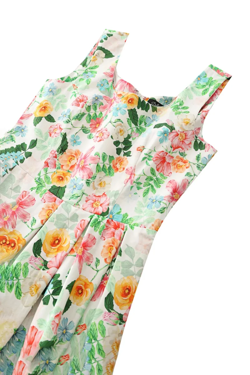 Ophelia Floral Garden Print Dress by Dotty & Dolly - Image 6