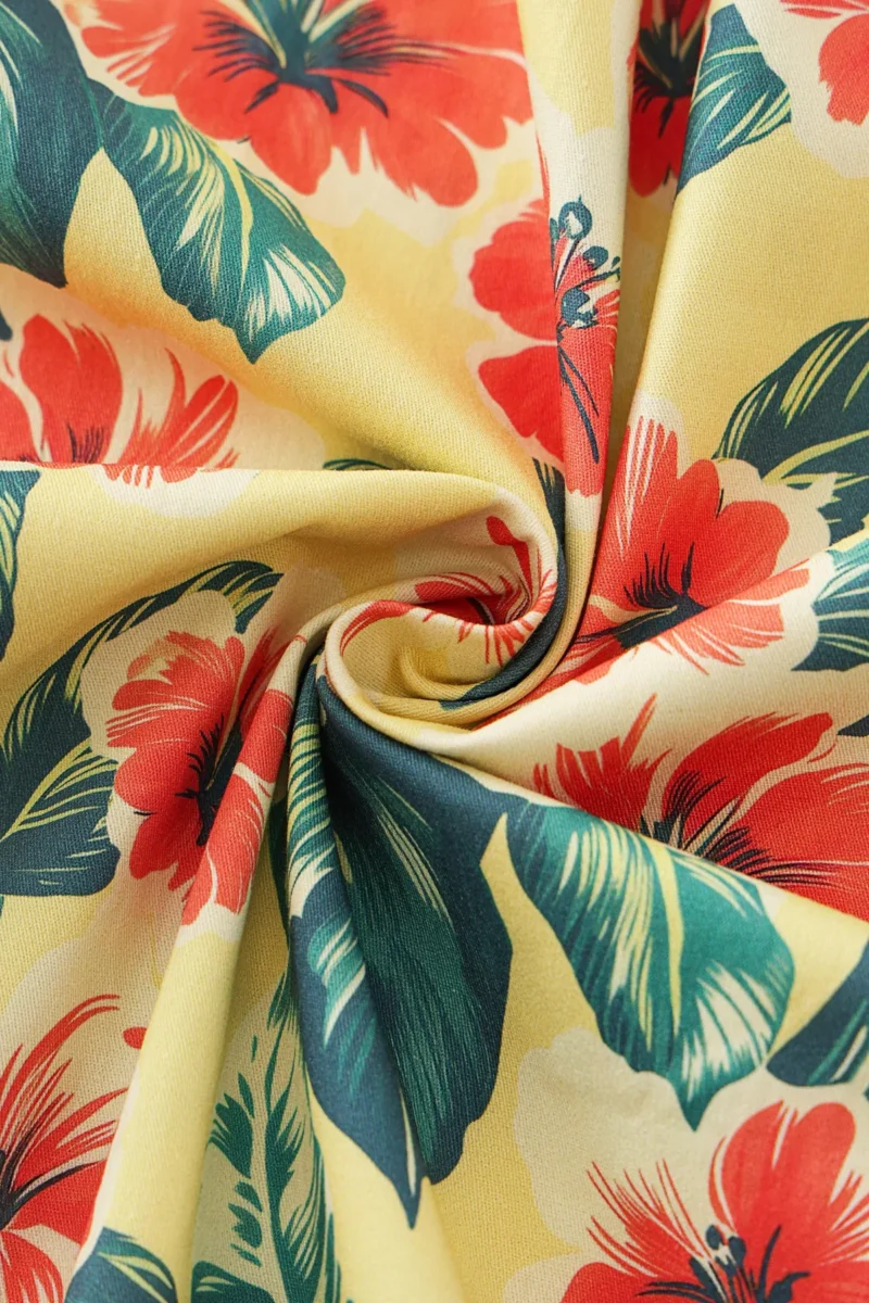 Ophelia Yellow Tropical Dress by Dotty & Dolly - Image 3