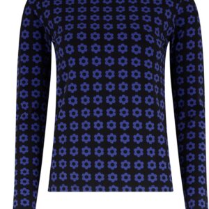 Josie Geo Flower Jersey Top