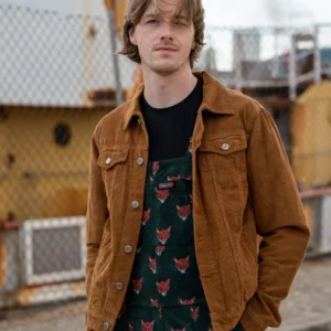 Tan Cord Unisex Western Retro Jacket by Run & Fly
