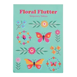 Floral Flutter Temporary Tattoos