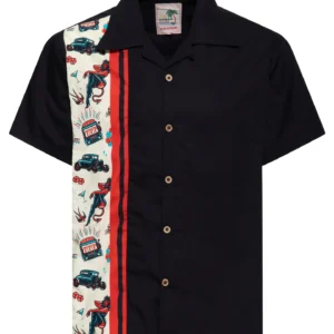 Rockabilly Devil Panel Shirt