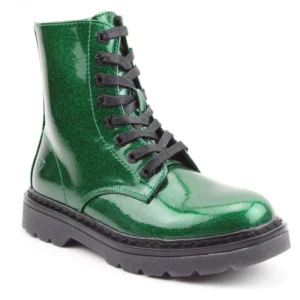 Emerald Glitter Justina Boots by Heavenly Feet