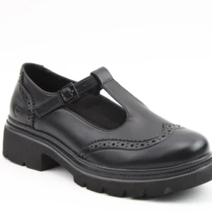 Cradle Black Brogue Shoe by Heavenly Feet