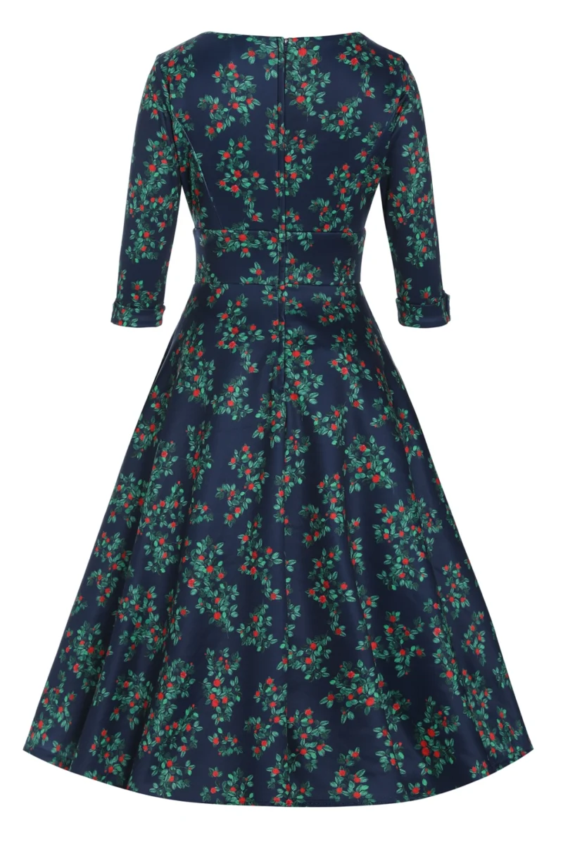 Debra Long Sleeved Rosebud Dress - Image 6